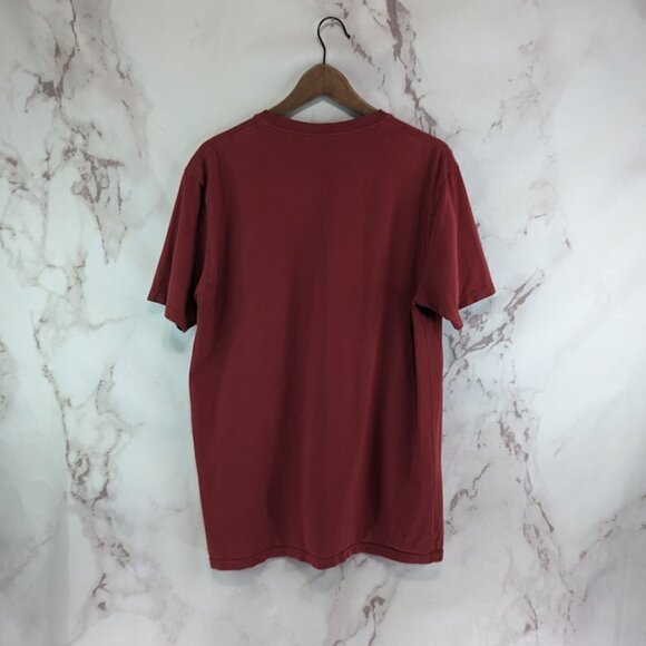 511 Tactical T Shirt Mens Large Red Cotton Crew  Neck Tee 5.11 Pocket Short - Picture 6 of 9